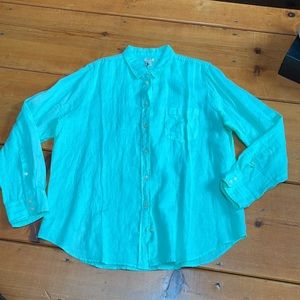 NEW JCrew linen long sleeve shirt